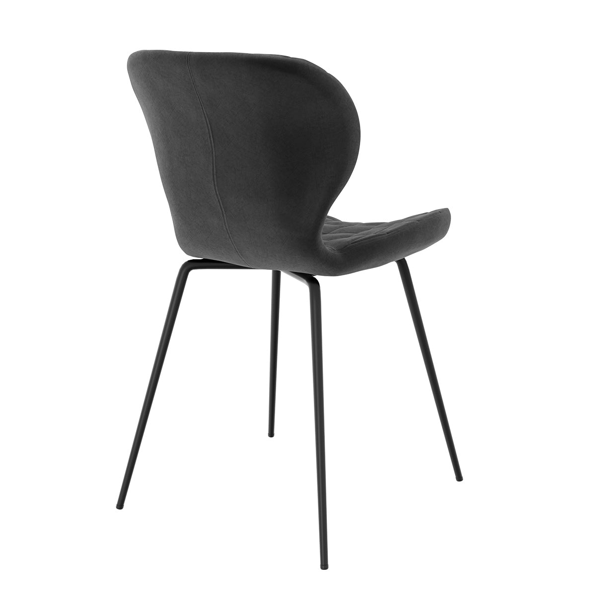 acheter chaise vintage noire en velours