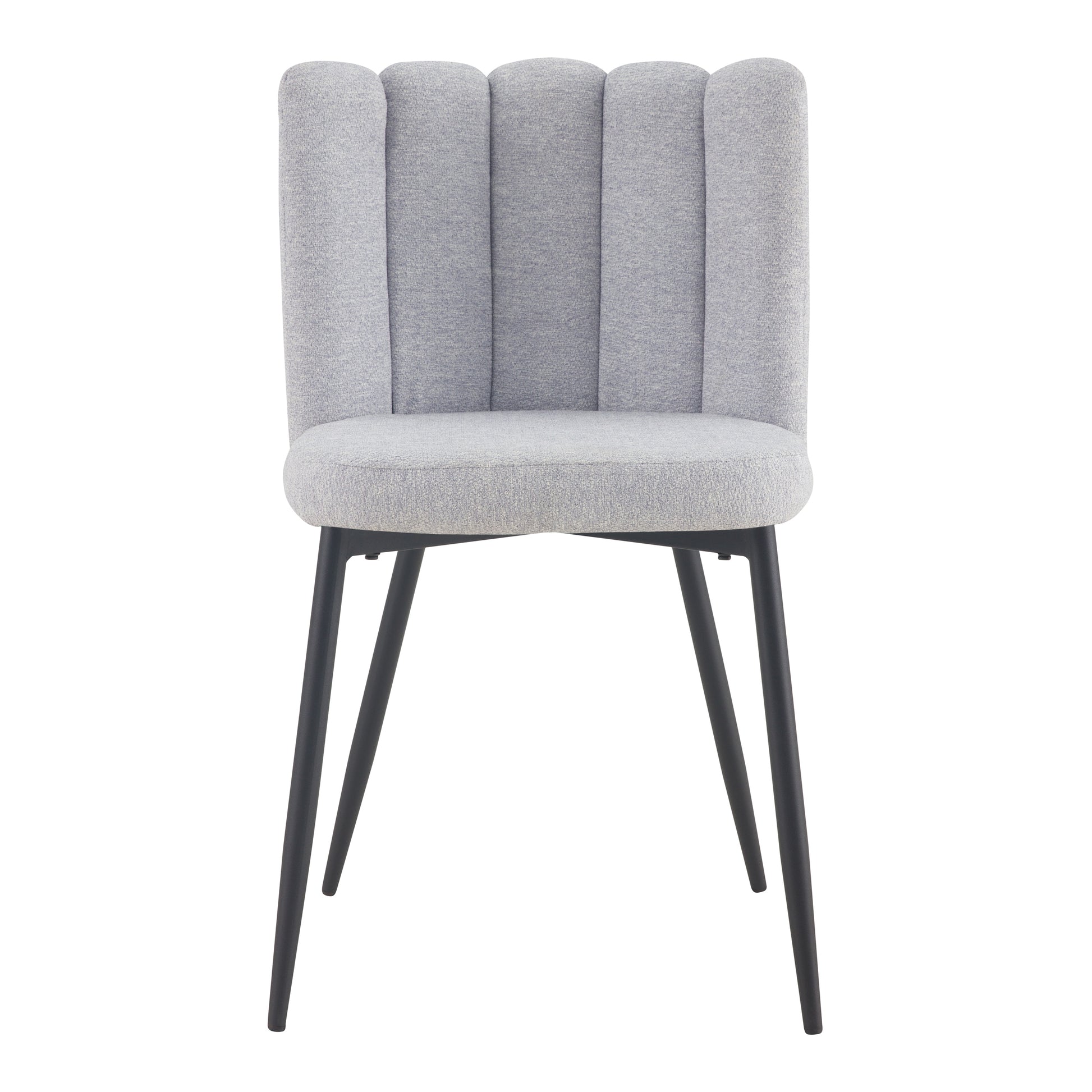 acheter chaises lot de 2 gris chine tissu