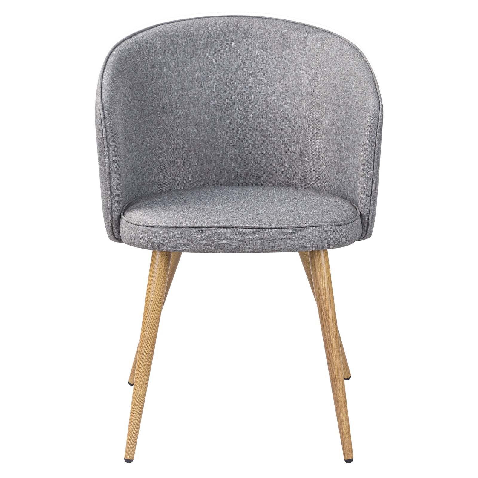 acheter chaises scandinaves grises en tissu clair