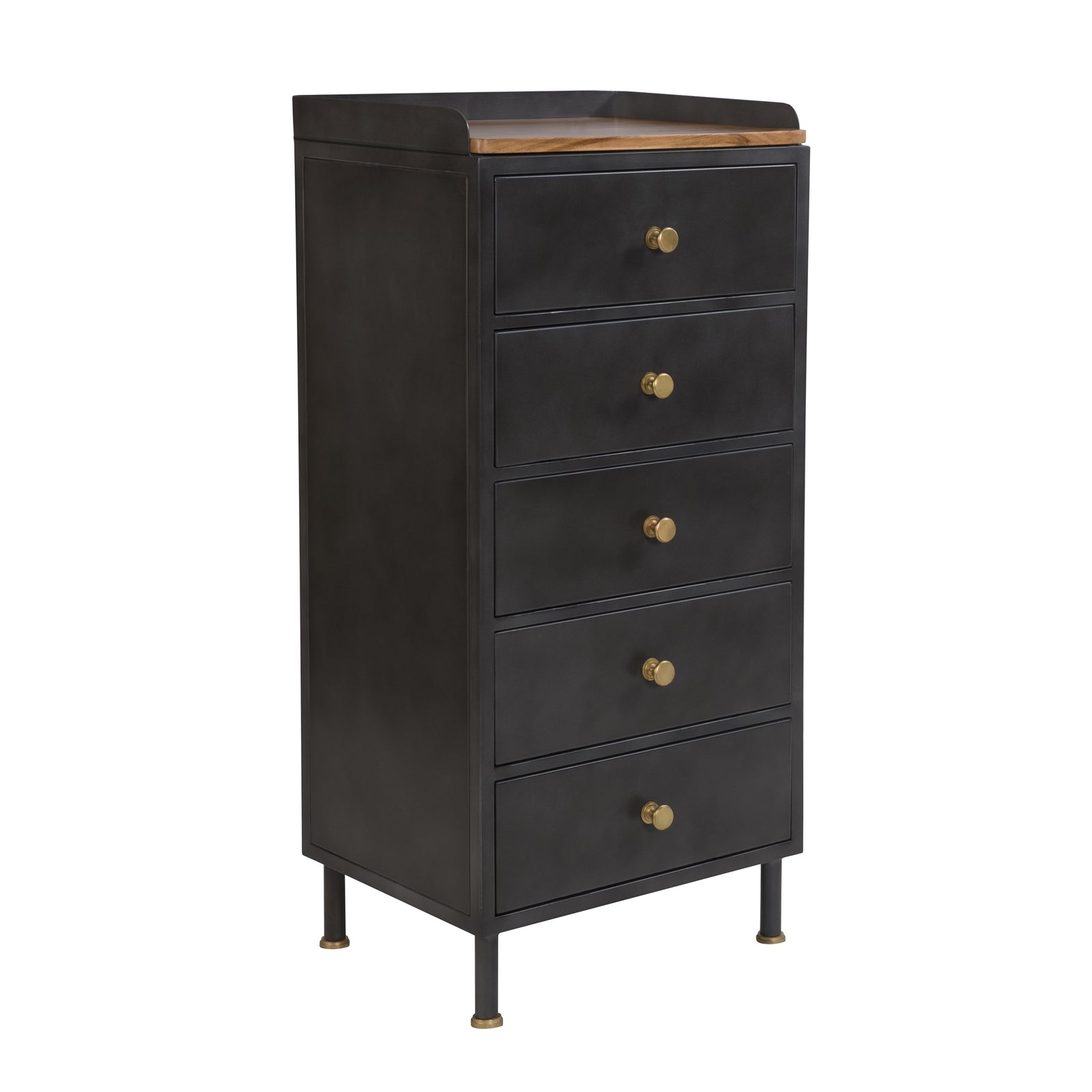 acheter chiffonnier 5 tiroirs en metal