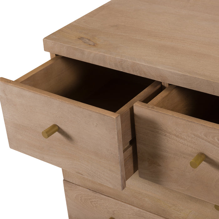 acheter commode en bois de manguier tiroirs multiples