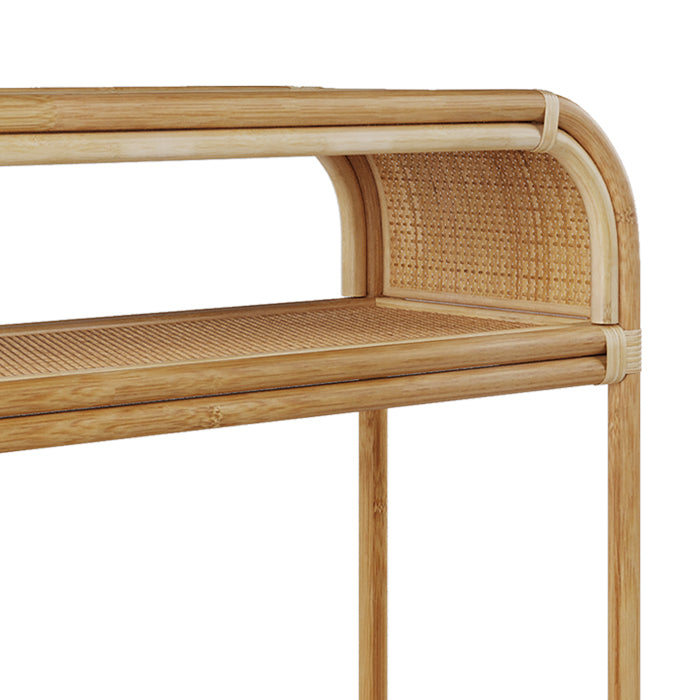 acheter console en rotin 2 etageres marthe