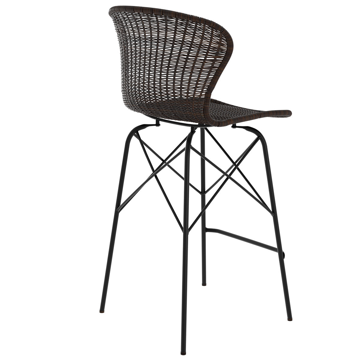 acheter de bar palma en resine tressee marron fonce 63 cm lot de 2