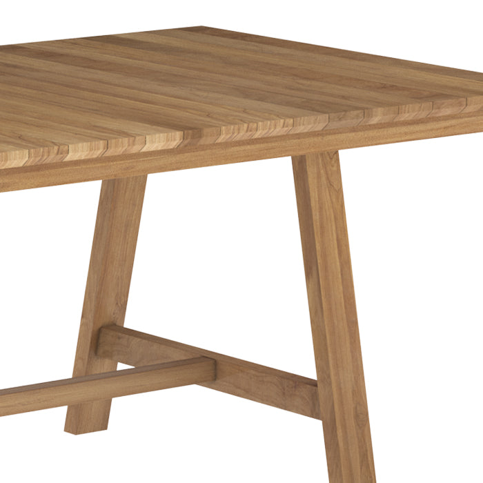 acheter de table jardin budi 240 cm en bois de teck massif