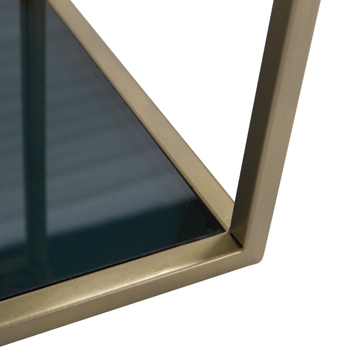 acheter etagere basse 3 niveaux doree