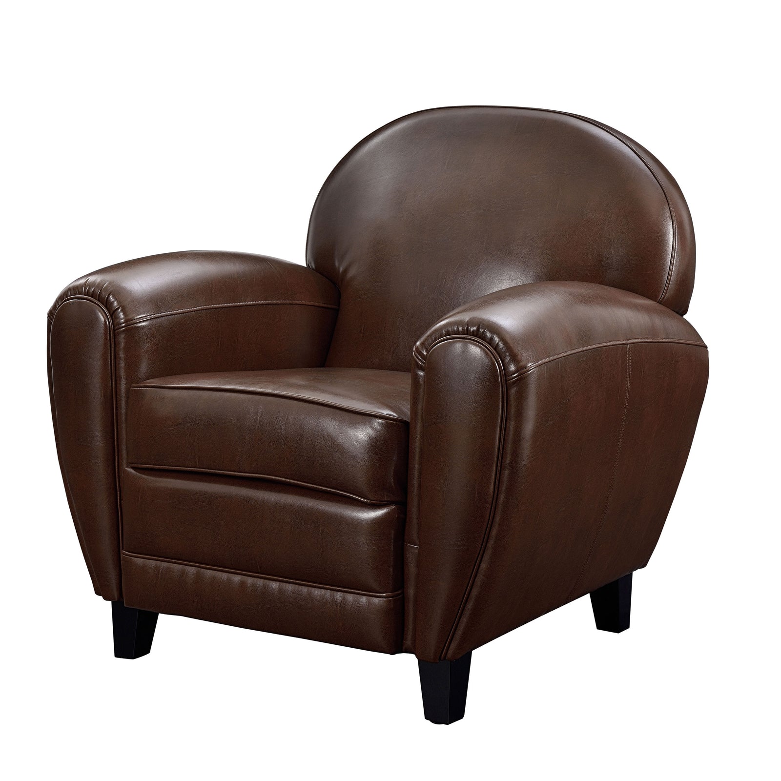 acheter fauteuil club cuir marron
