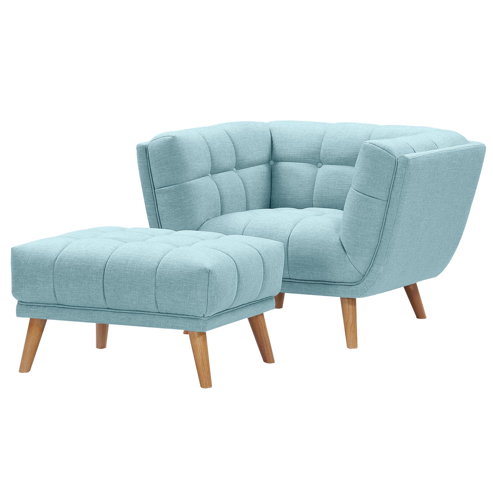 acheter fauteuil confort pieds bois clair