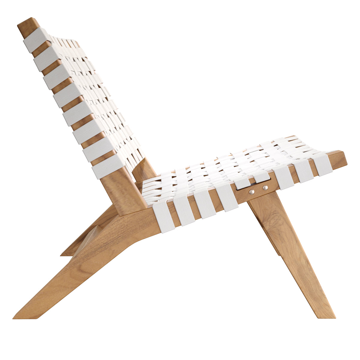 acheter fauteuil de jardin blanc en teck