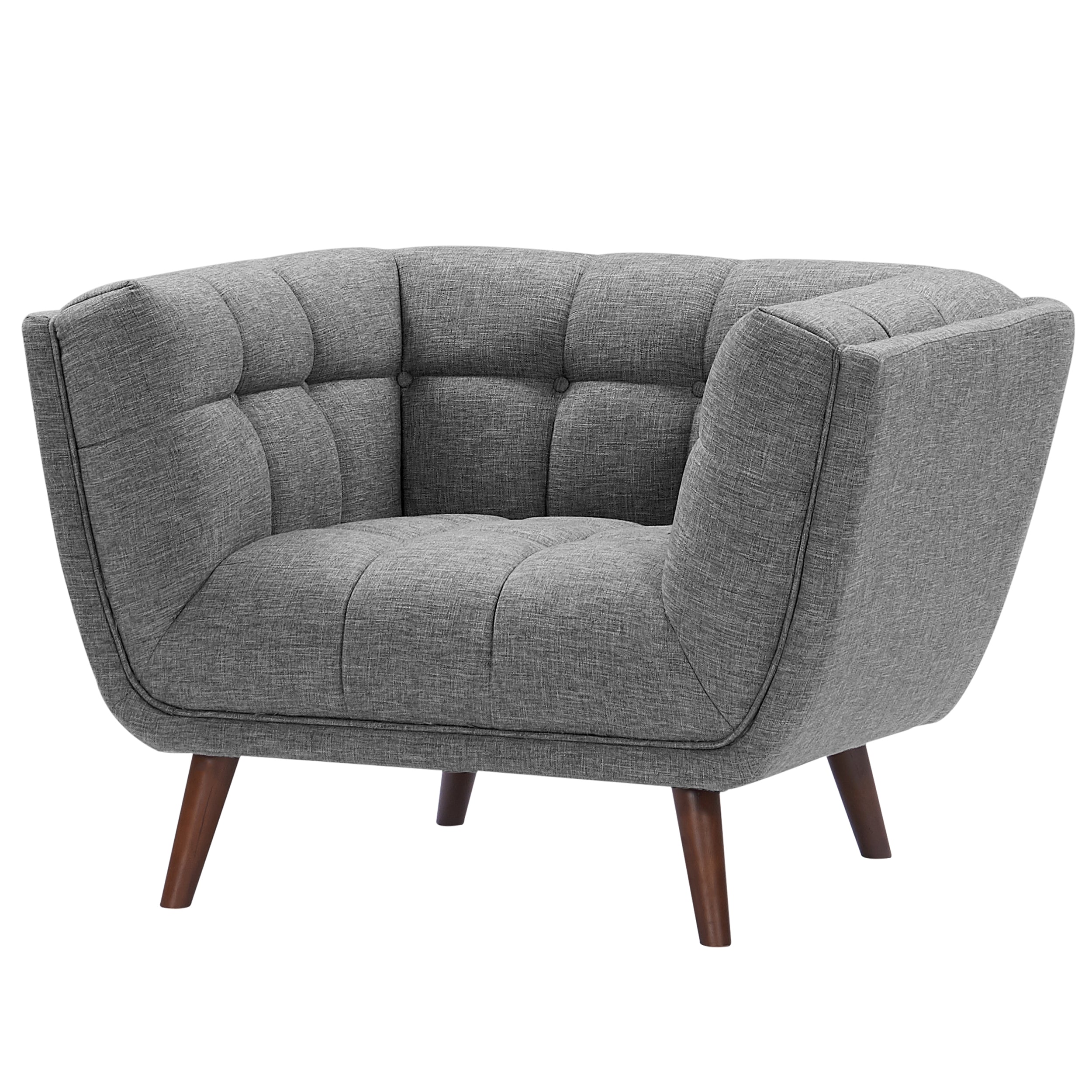 acheter fauteuil design gris tissu