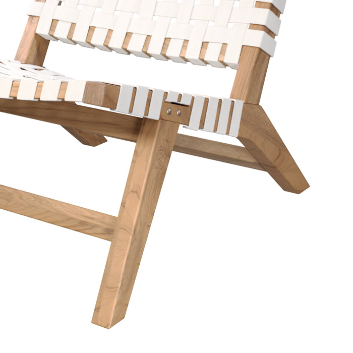 acheter fauteuil jardin blanc en teck