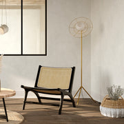 acheter lampadaire en metal dore