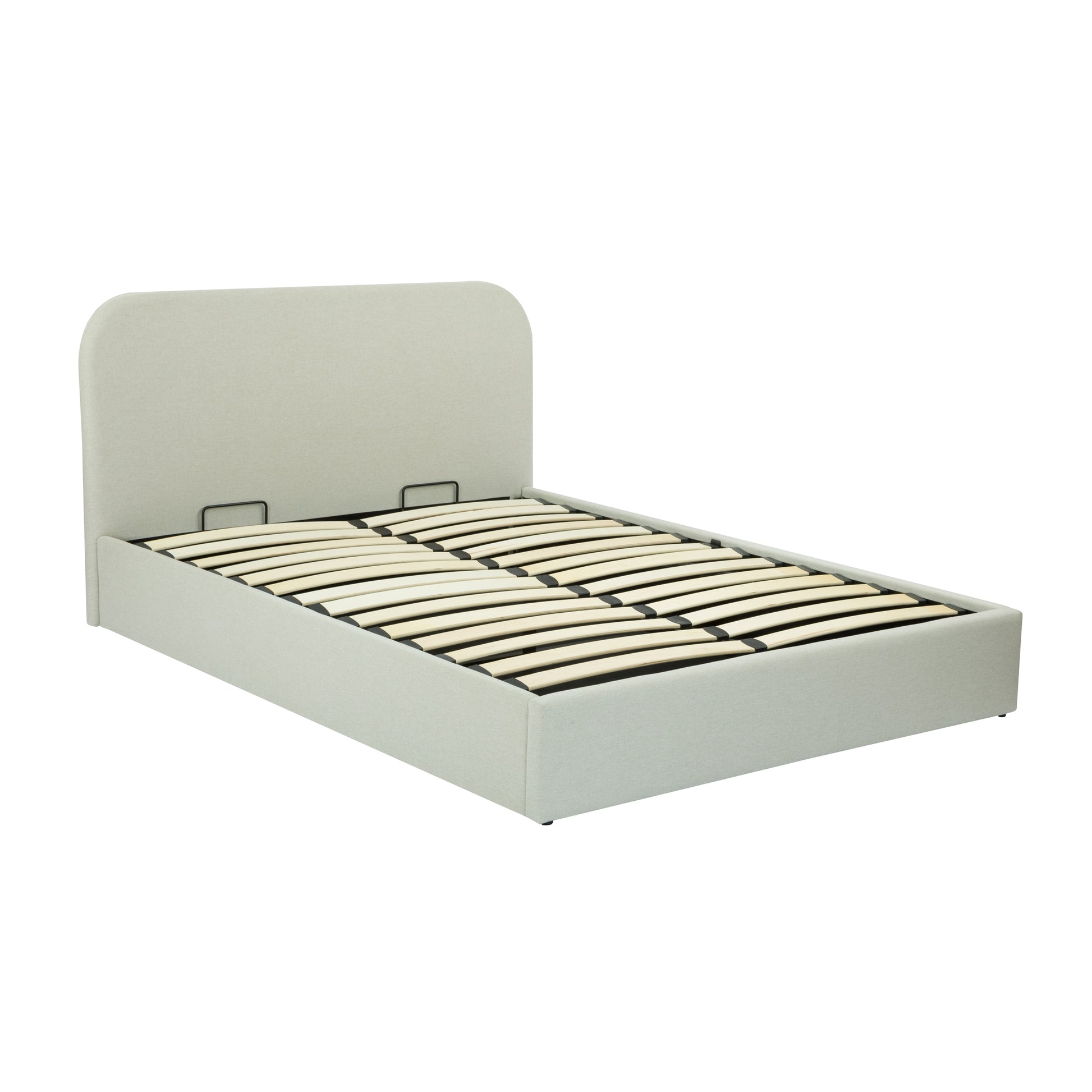 acheter lit 160 x 200 cm beige en tissu