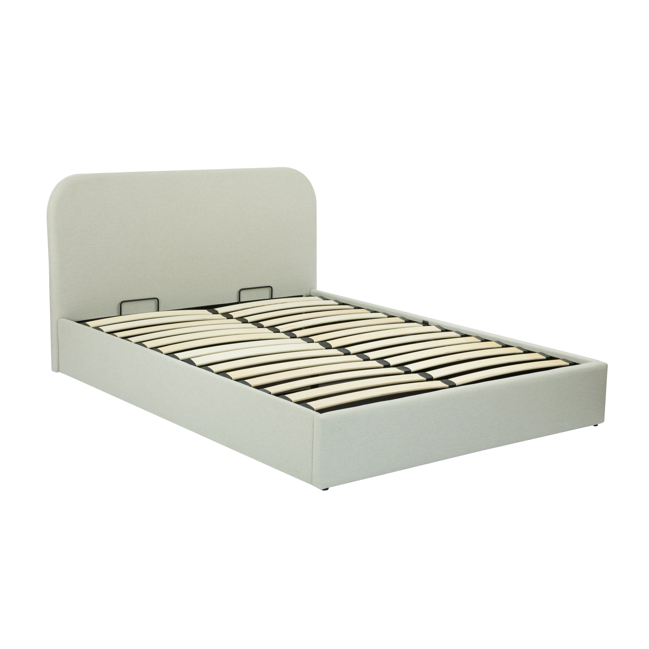acheter lit 160 x 200 cm beige en tissu