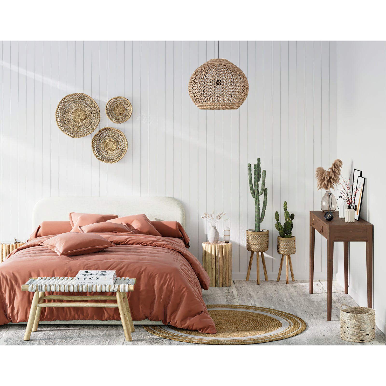 acheter lit coffre beige double