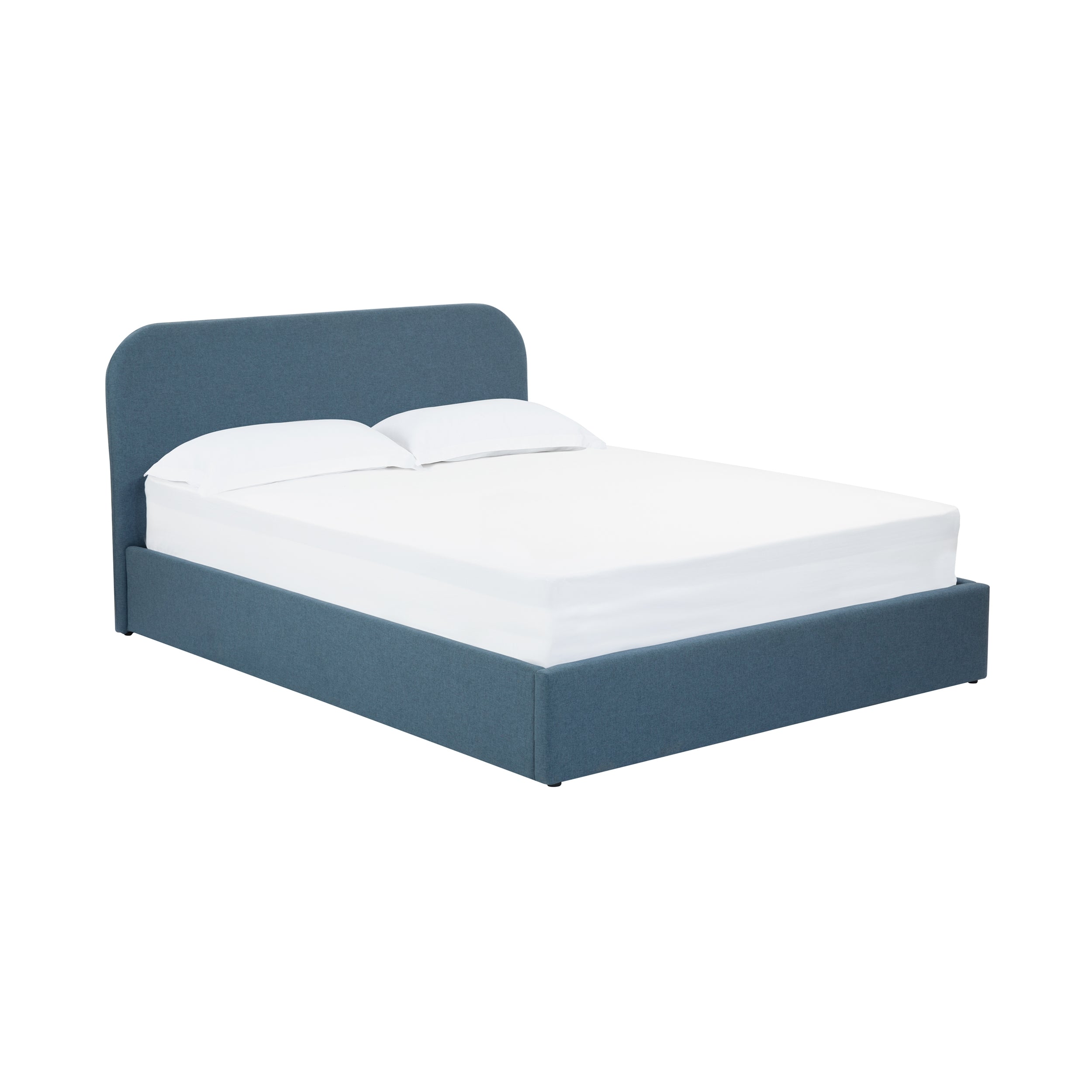 acheter lit en tissu bleu chine