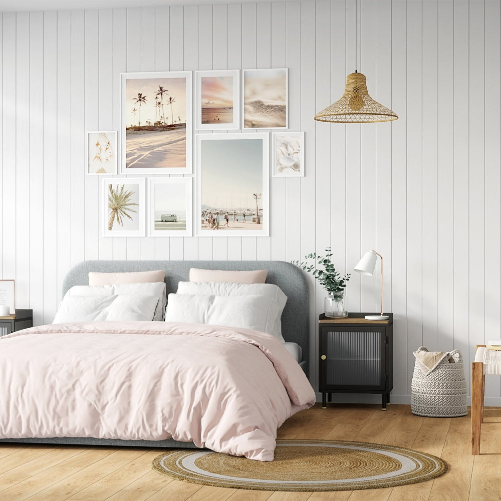 acheter lit gris en tissu 140 cm