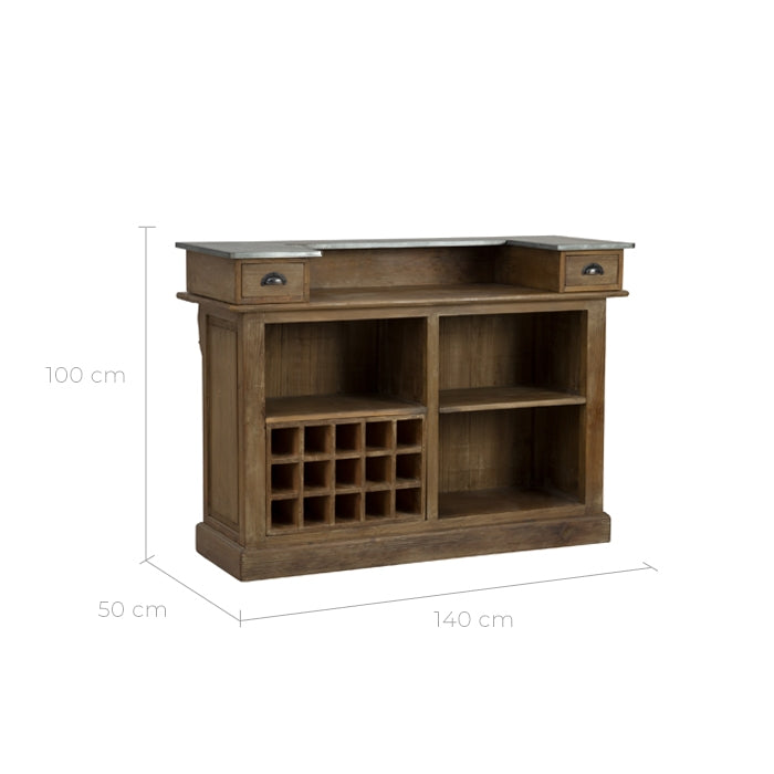 acheter meuble rangement bouteille style bar