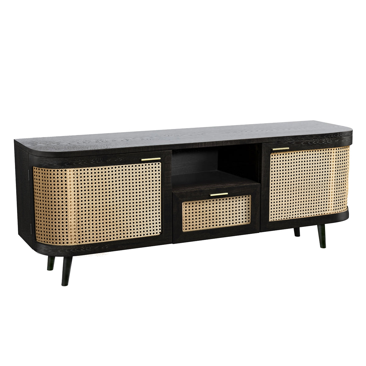 acheter meuble tv 2 portes 1 tiroir 1 niche