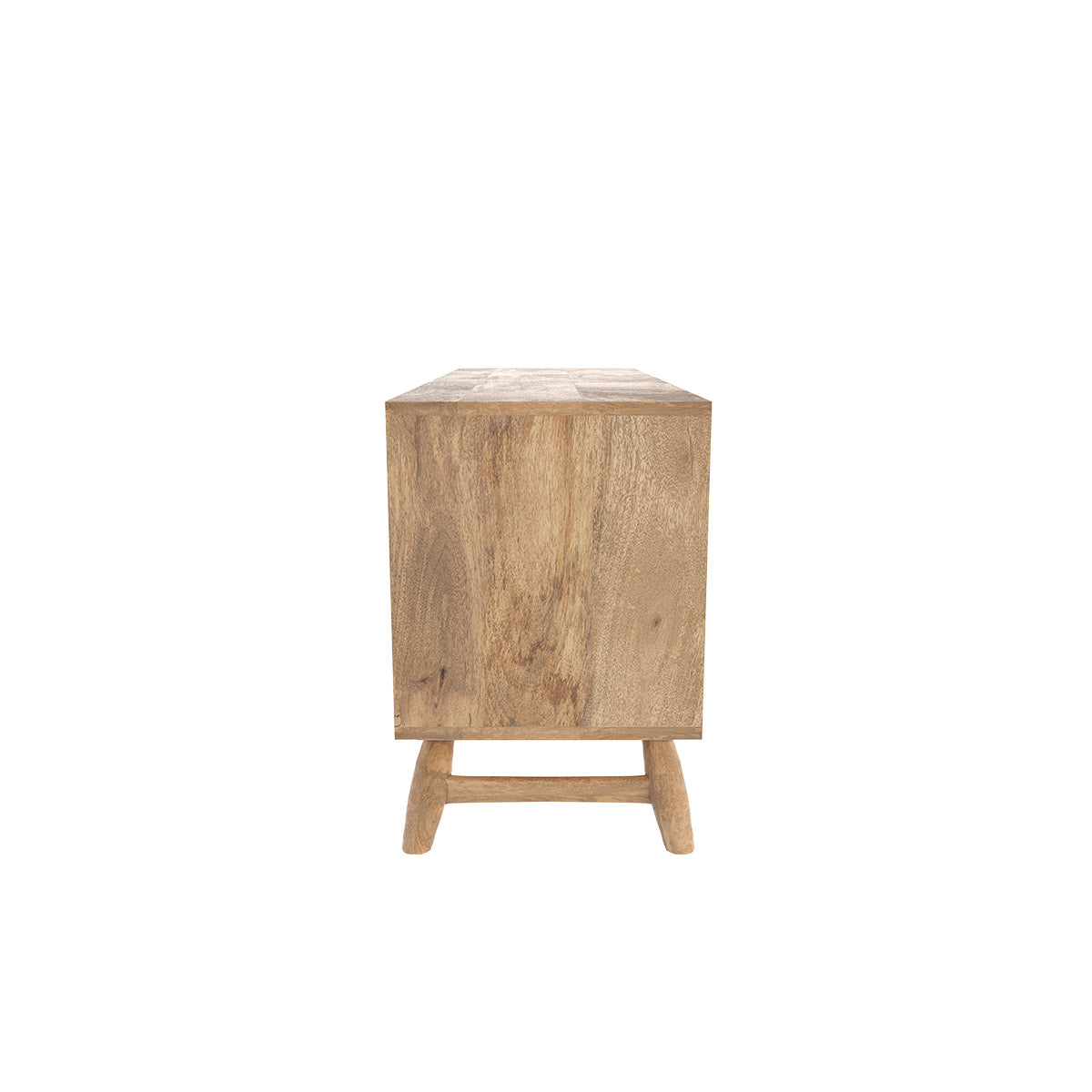acheter meuble tv 3 tiroirs en bois de manguier edgar