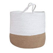 acheter panier en jute blanc