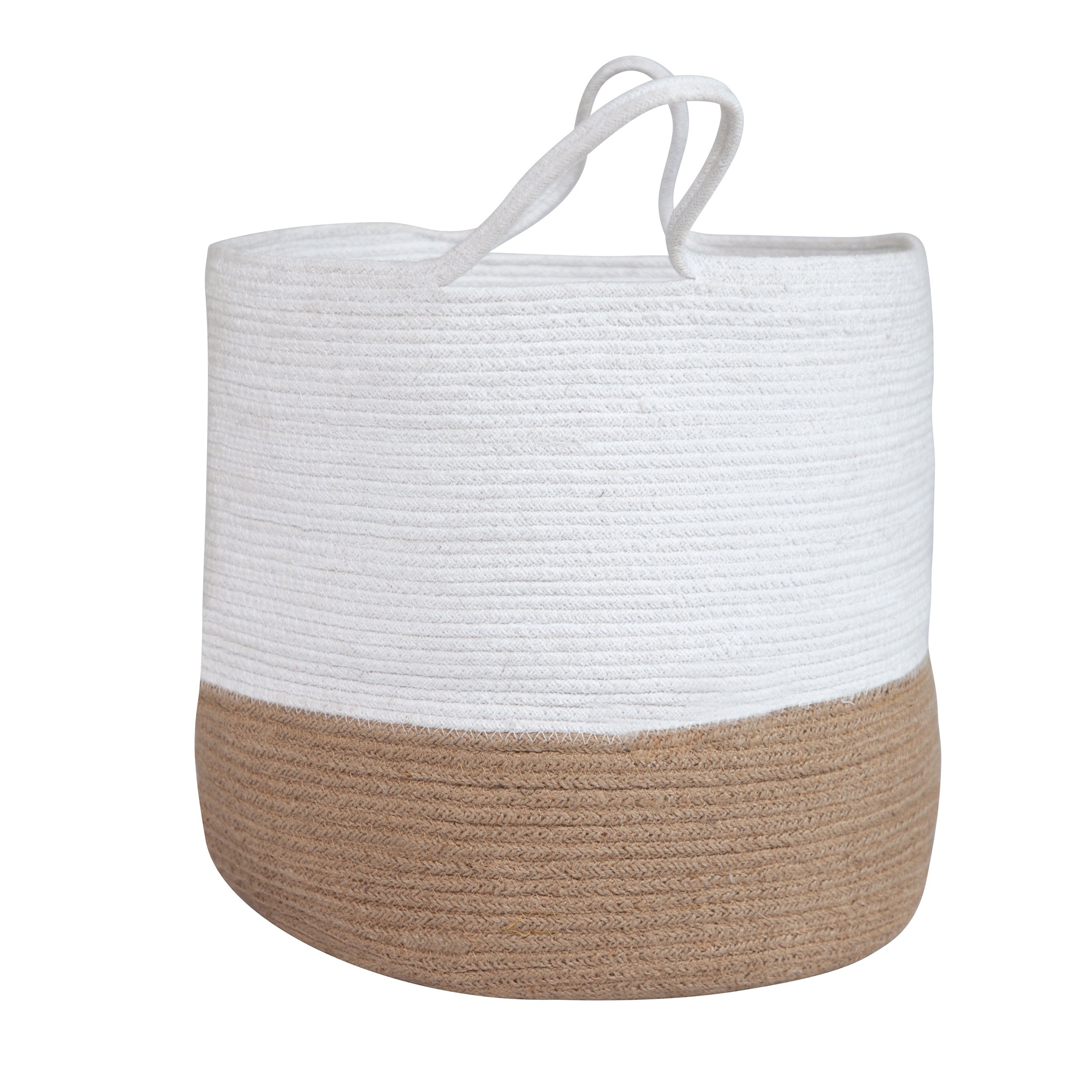 acheter panier en jute blanc