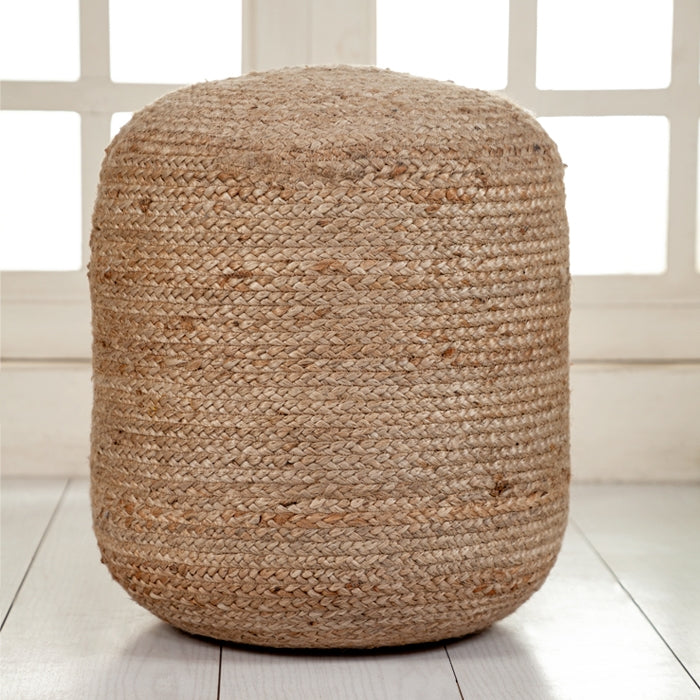 acheter pouf en jute arrondi