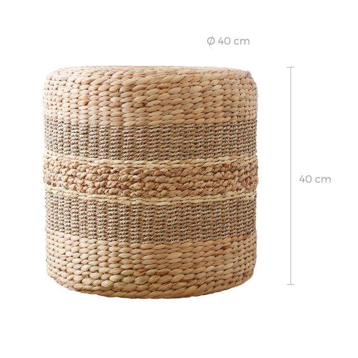 acheter pouf ethnique en osier