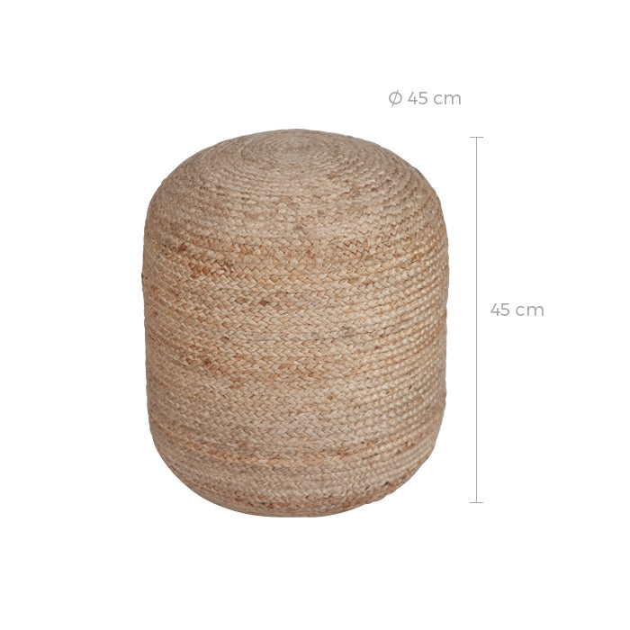 acheter pouf rond en matiere naturelle
