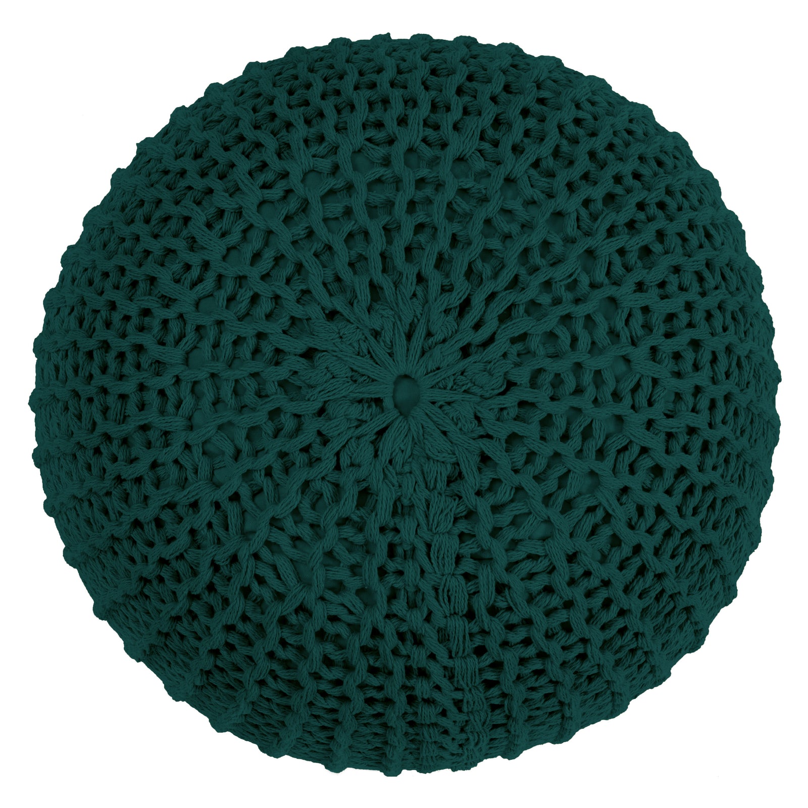 acheter pouf scandinave en tricot