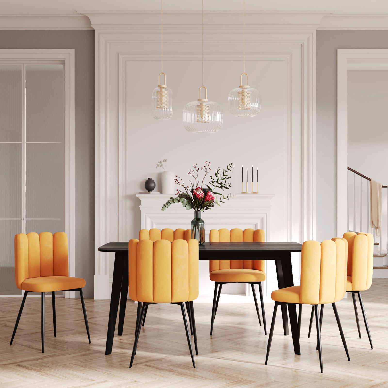 acheter rosy lot de 2 jaune pieds metal