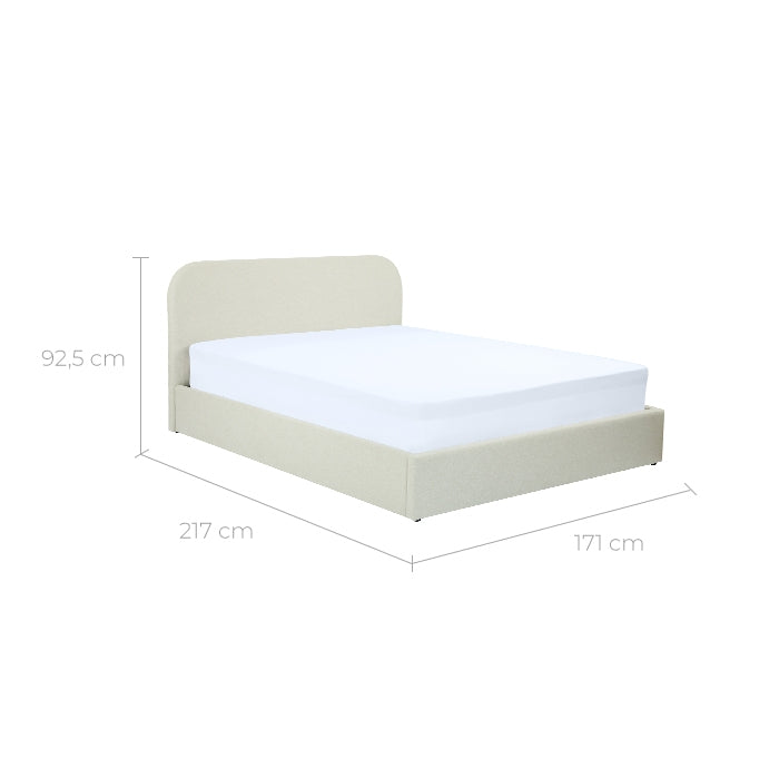 acheter sommier coffre relevable beige