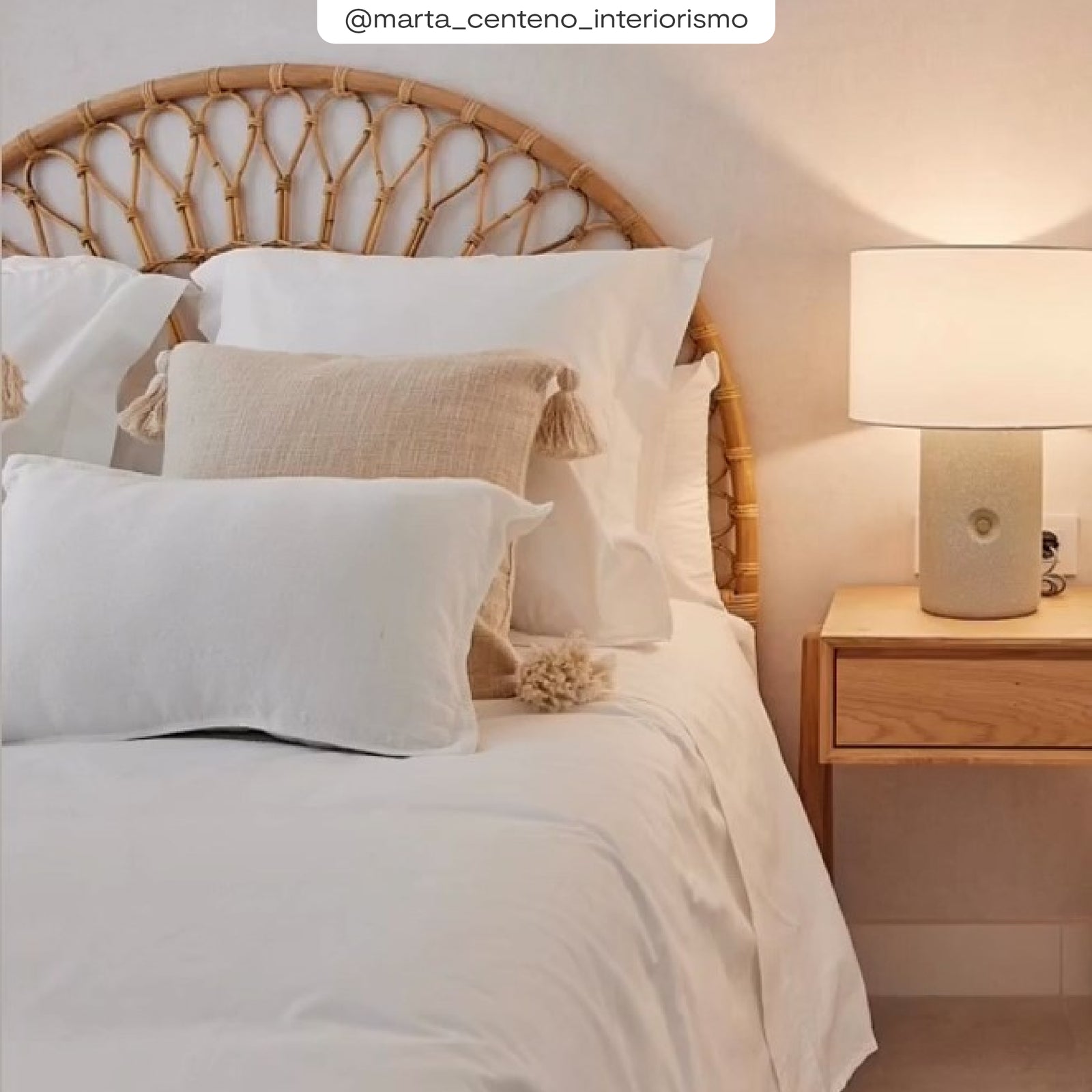 acheter t_te de lit ethnique en rotin naturel