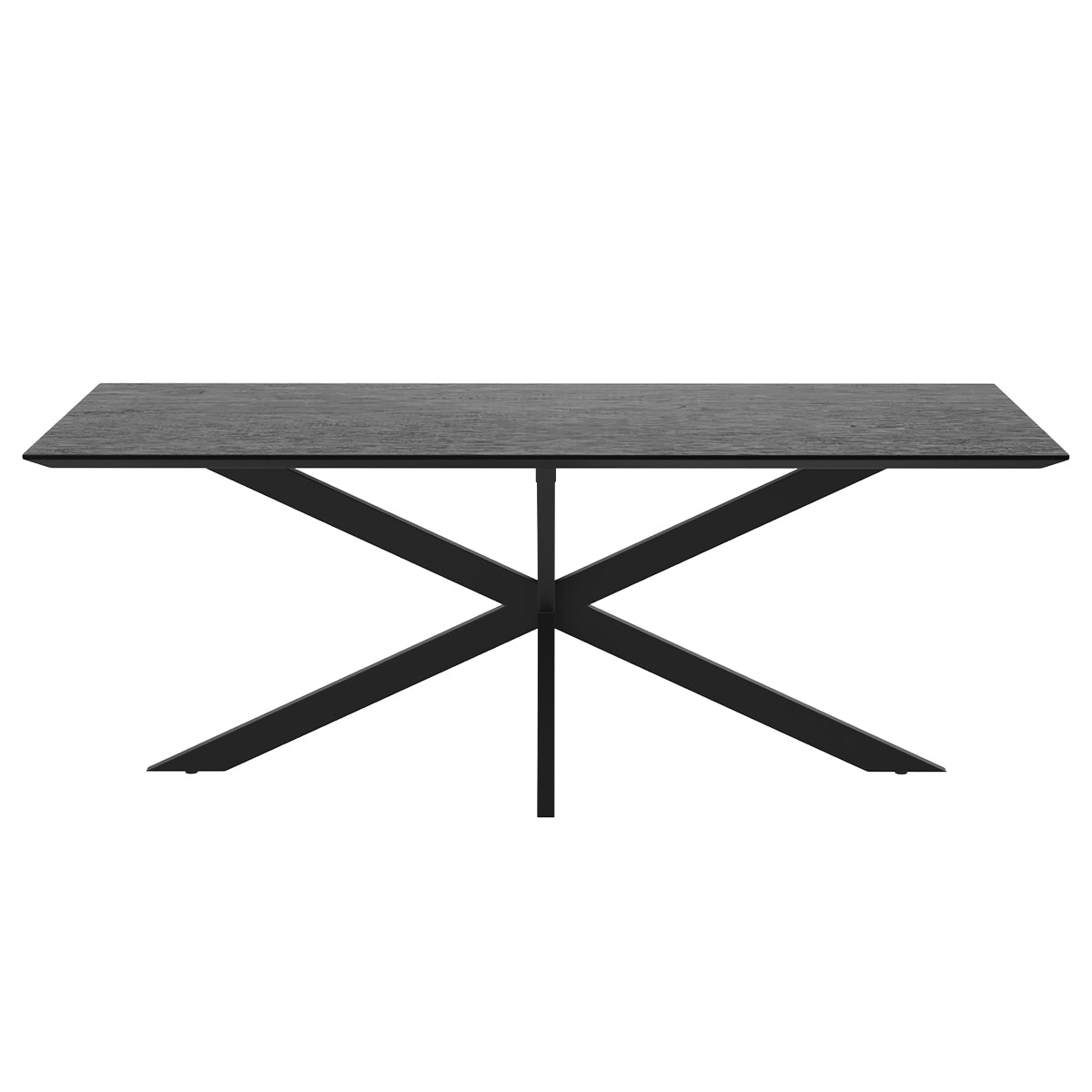 acheter table a manger 10 personnes bois noir marvel