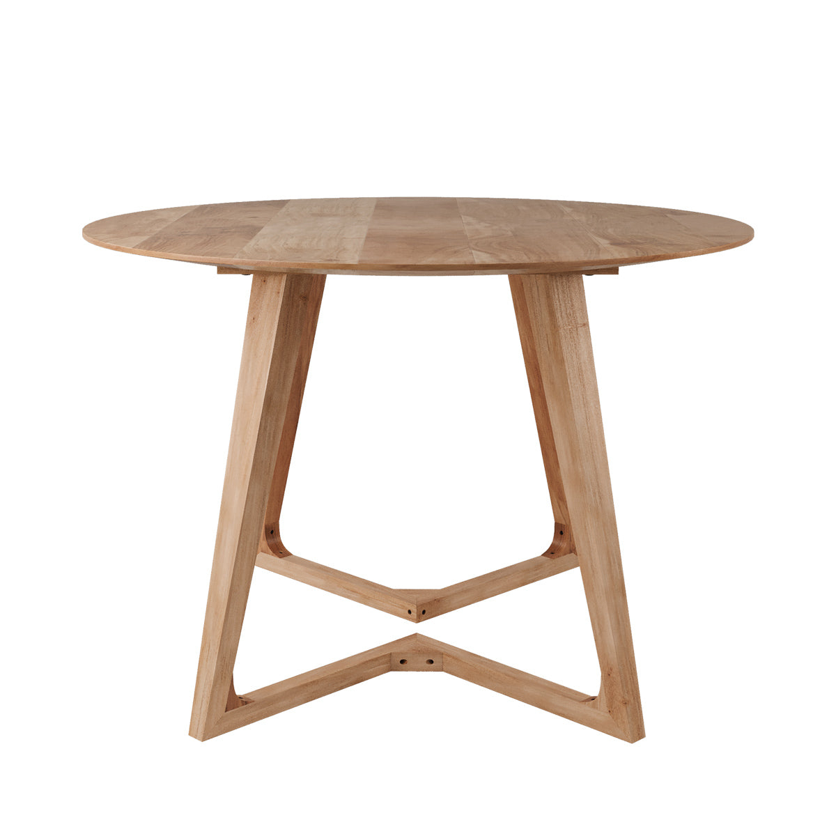 acheter table a manger ronde en bois d acacia et metal 115 cm