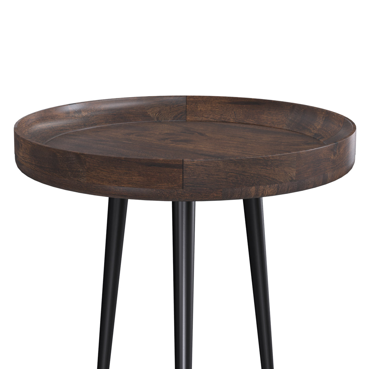 acheter table appoint bois de manguier fonce