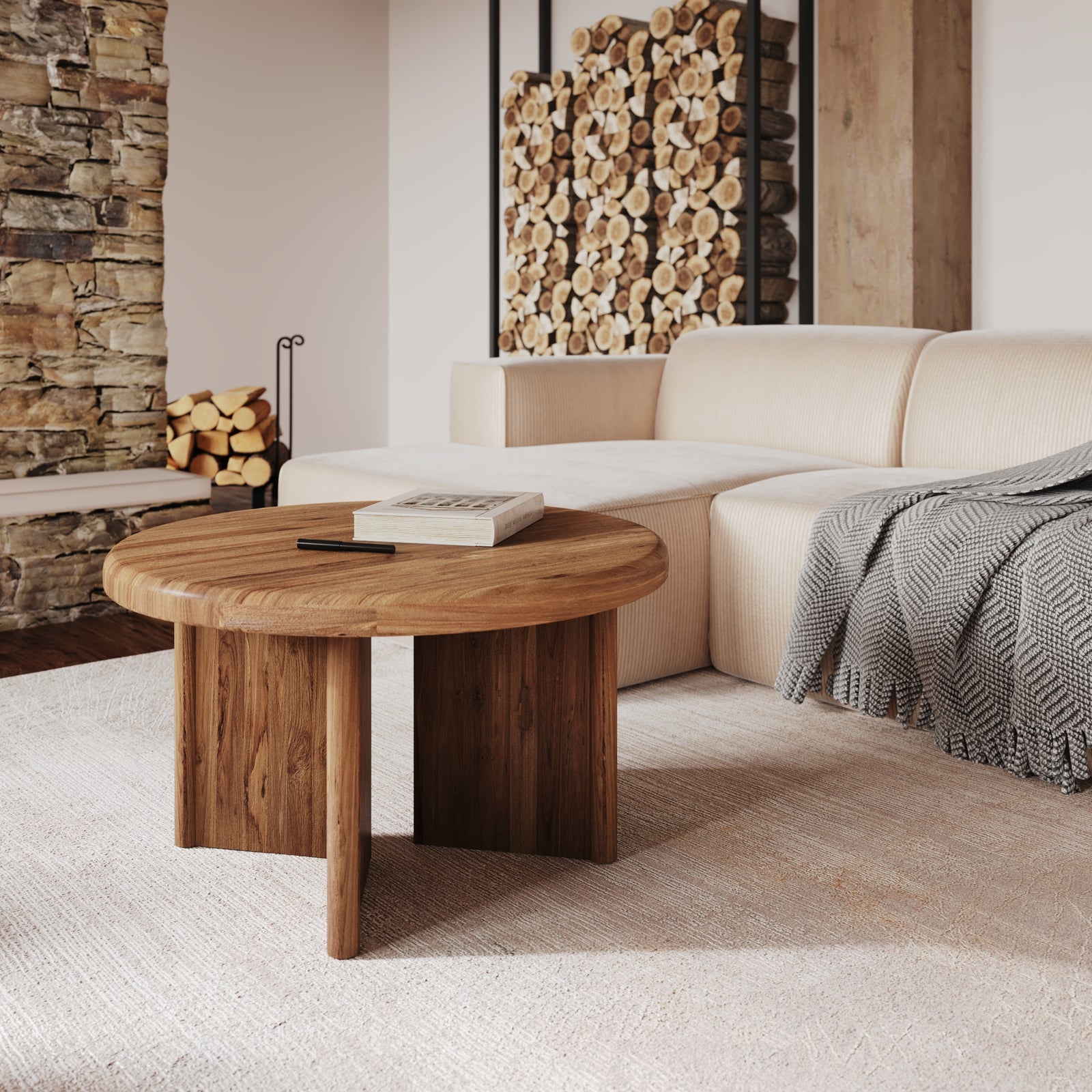 acheter table basse bana en bois de teck