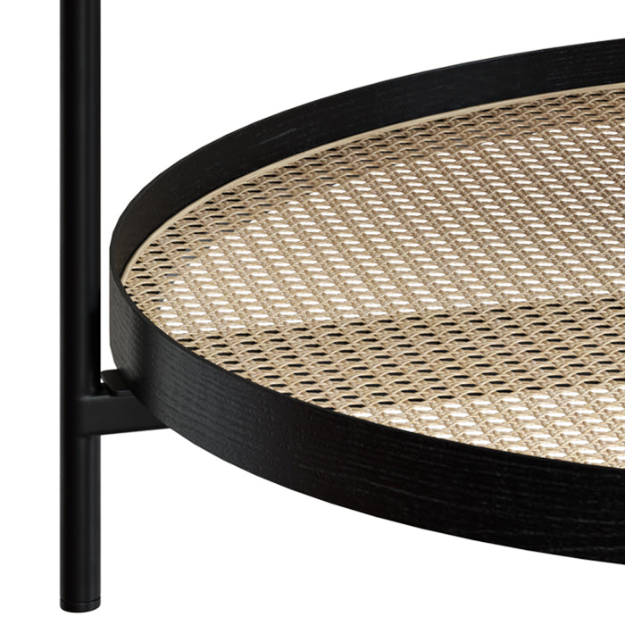 acheter table basse en bois mindi peint noir