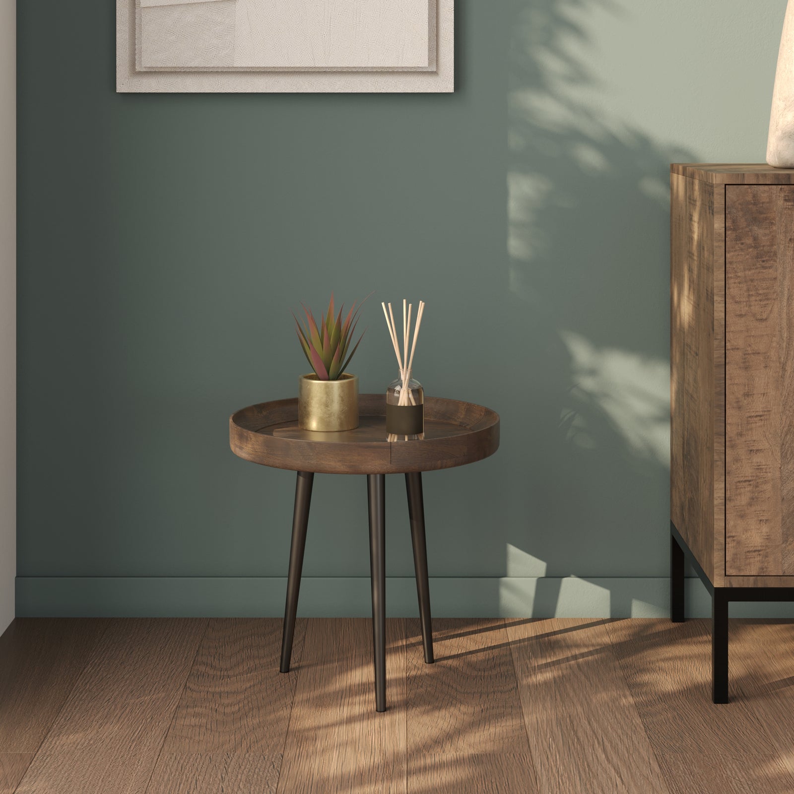 acheter table basse palak bois fonce