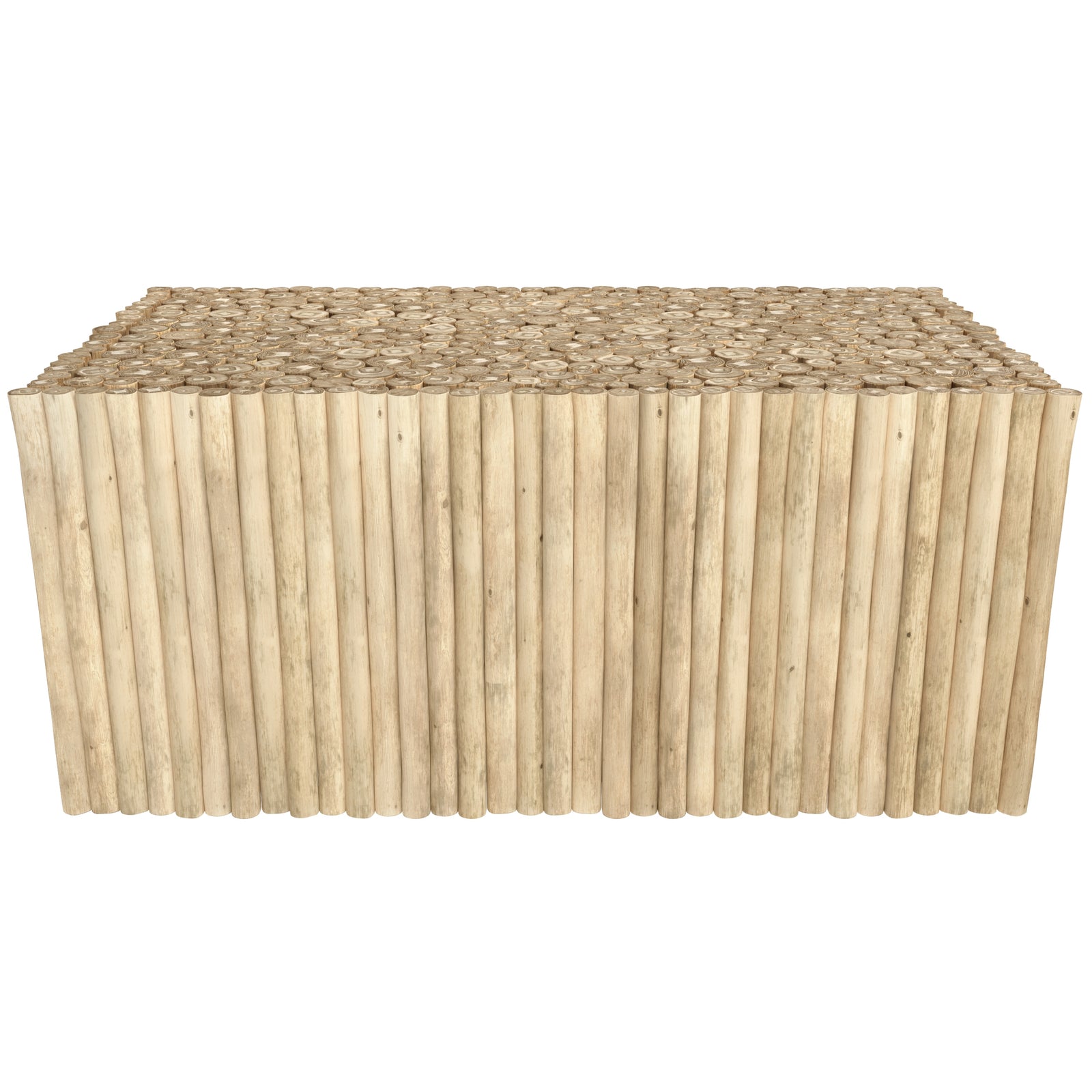 acheter table basse rectangulaire de jardin clair