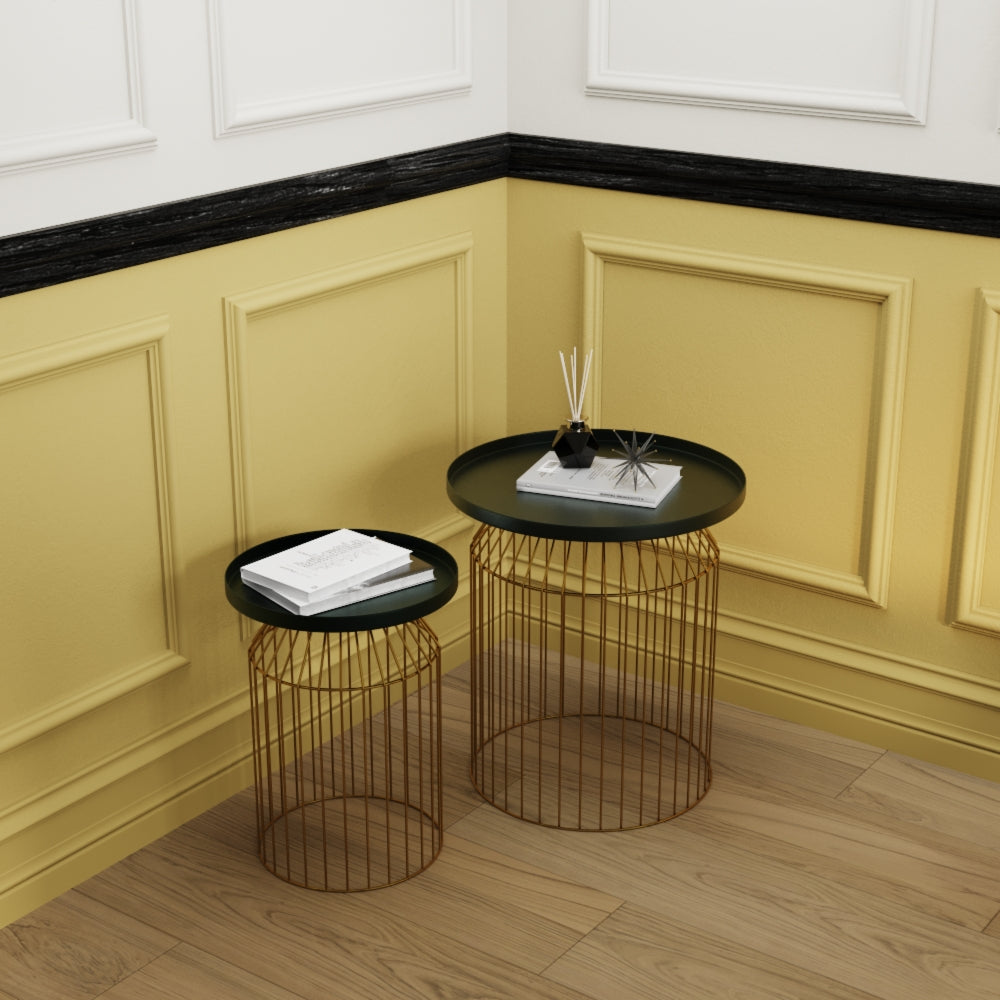 acheter table basse vert canard lot de 3