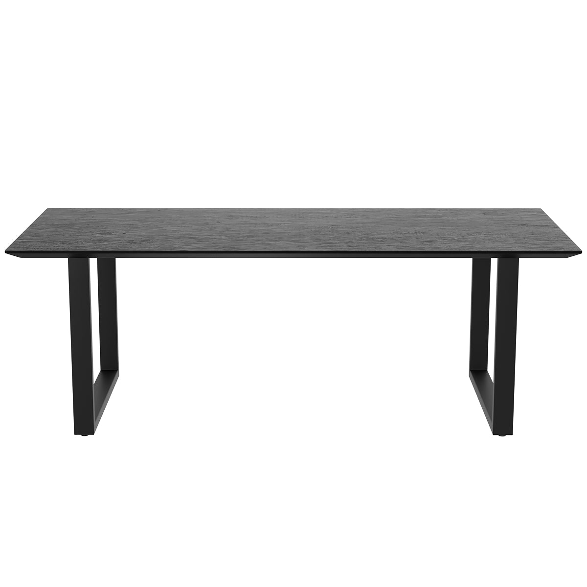 acheter table bois noir teinte 10 personnes adok