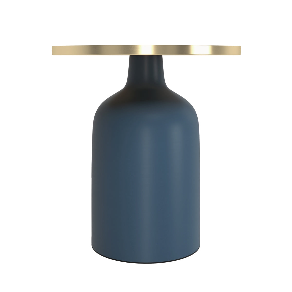 acheter table d appoint bleue et doree