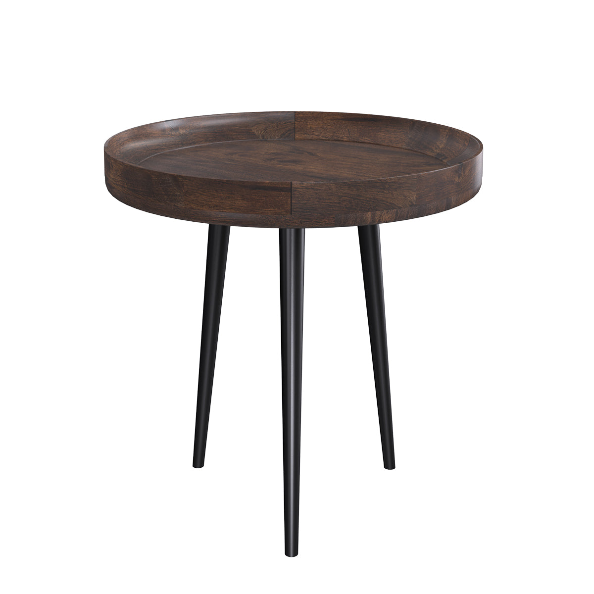 acheter table d appoint en bois de manguier fonce