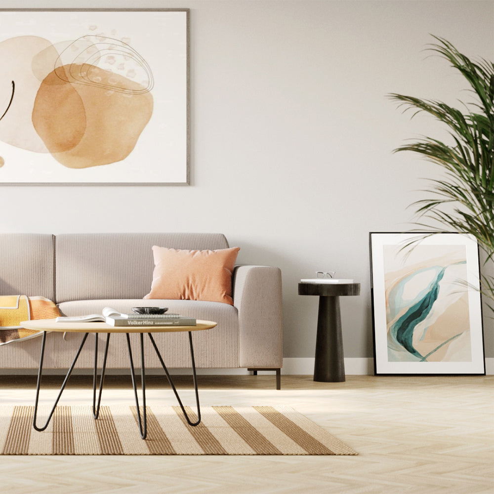 acheter table d appoint noire en bois de suar 35 cm