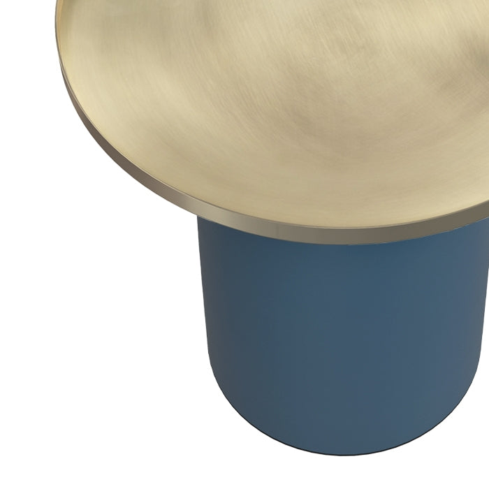 acheter table d appoint ronde en metal dore