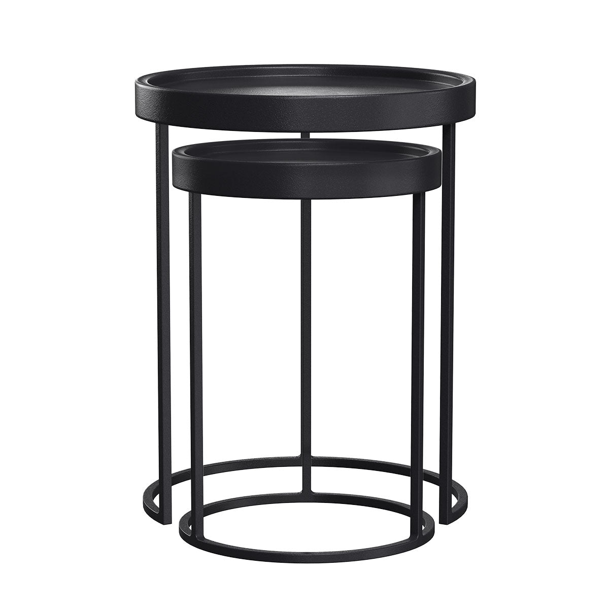 acheter table d appoint ronde noire