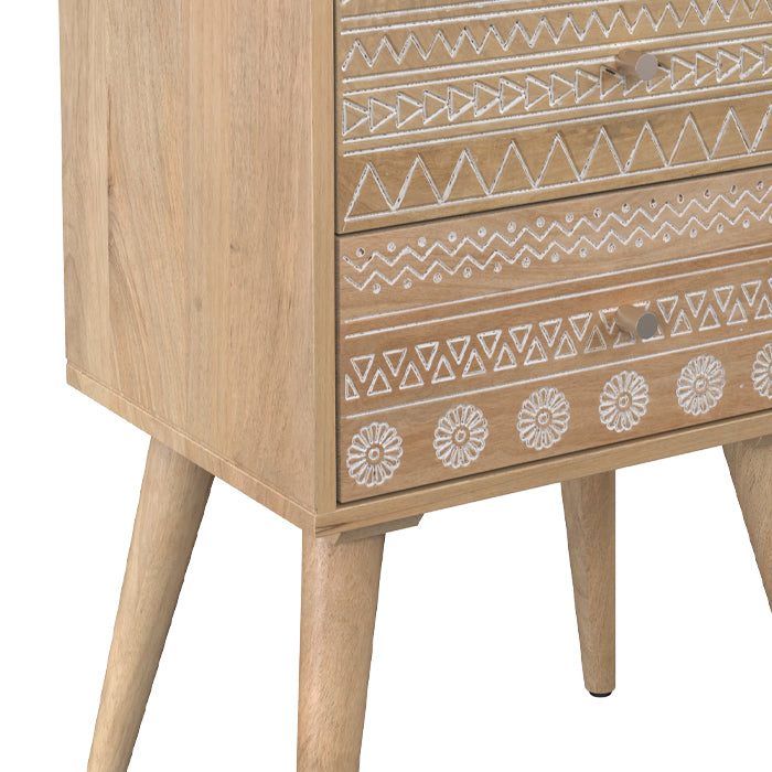 acheter table de chevet 2 tiroirs tiny