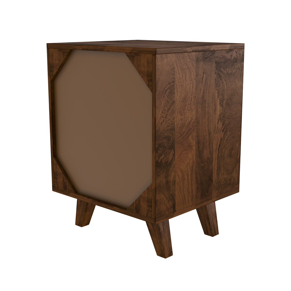 acheter table de chevet en bois fonce