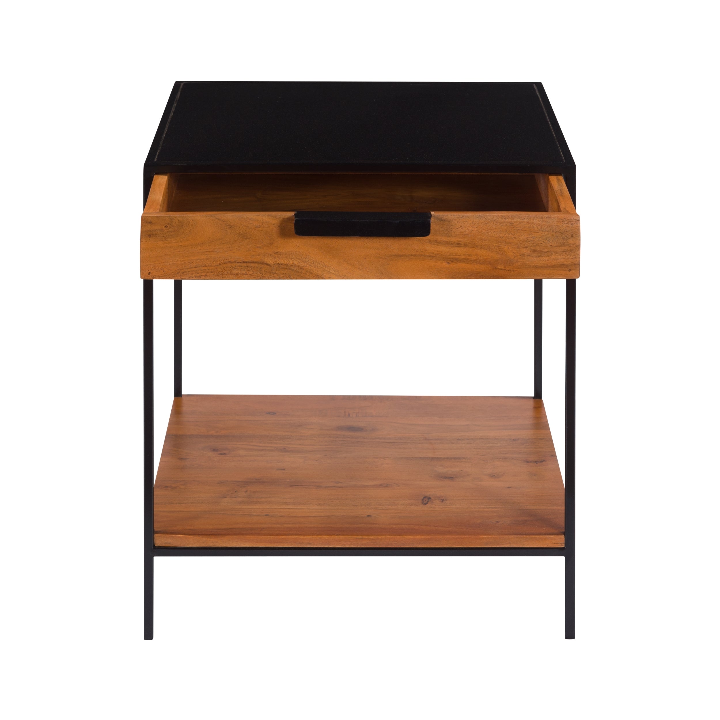 acheter table de chevet structure metal noir