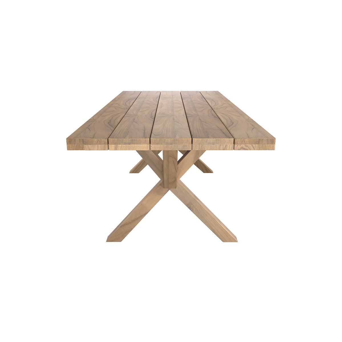 acheter table de jardin bois teck massif